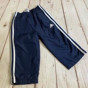 Adidas Jersey Lined Navy Blue 3-StripeTrack Pants/Joggers